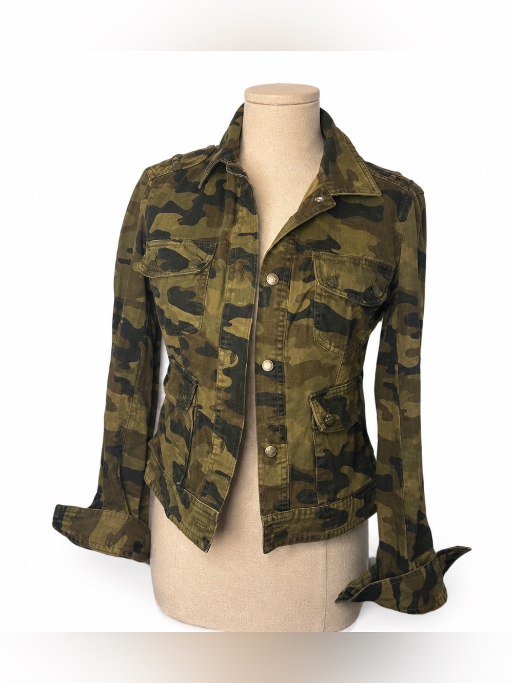 Vince Camo Utility Jacket XS Military Chic Armycore Streetwear Cotton